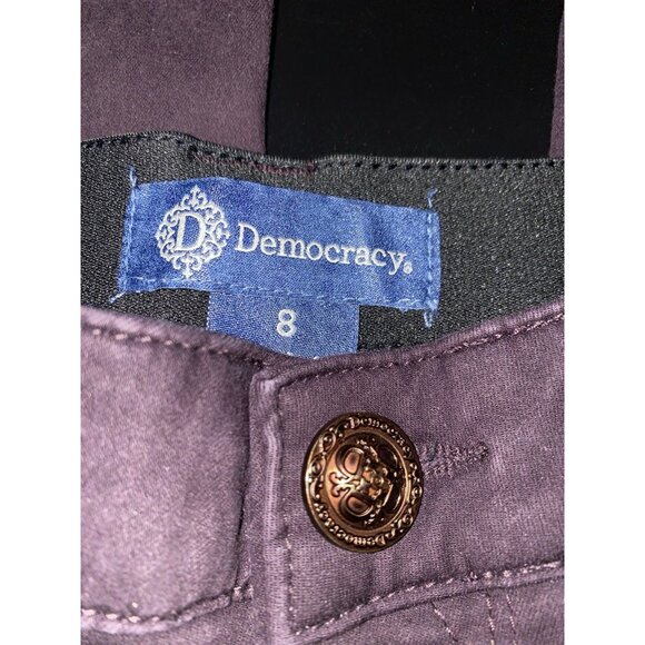 Democracy Jeans Women's 8 Purple Dark Wash Skinny Jeans - Picture 4 of 6